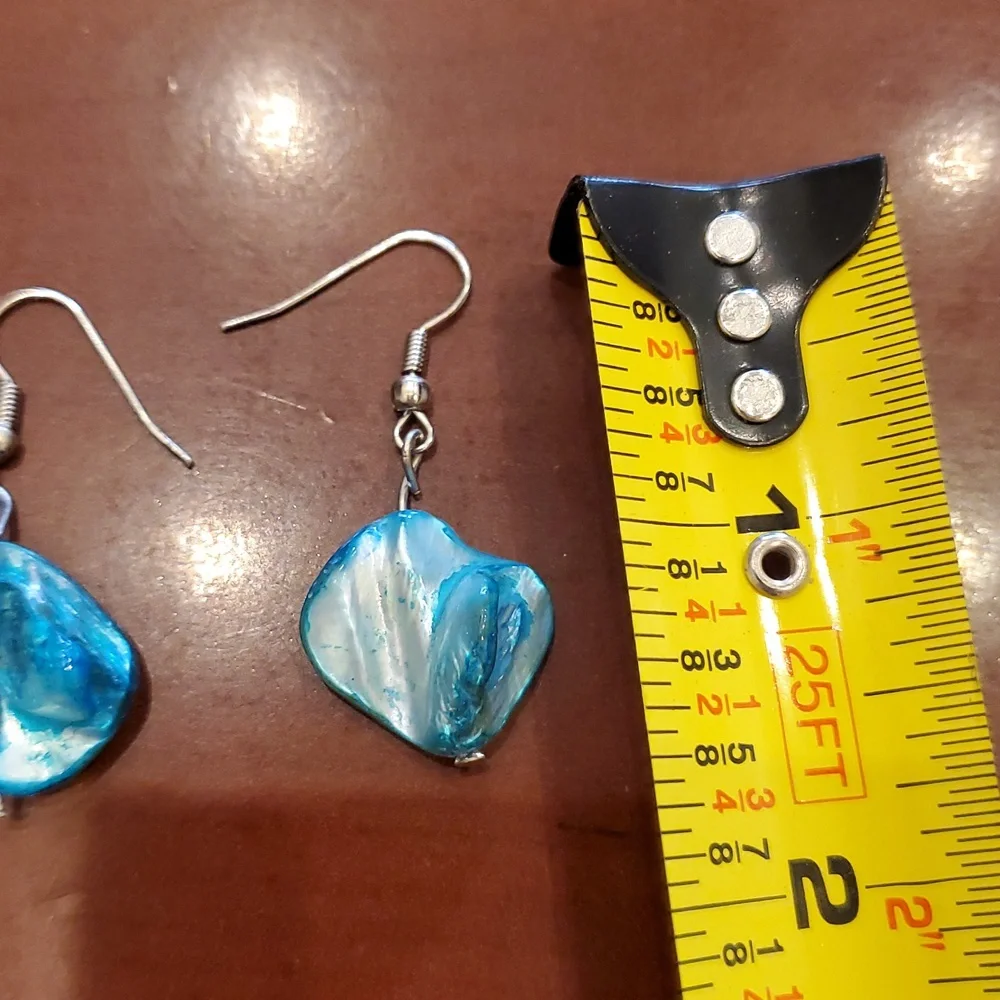 Blue Shell Earrings